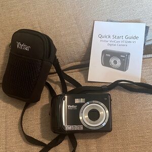 Black Digital Camera with Case